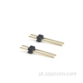 Cabeçalho de pino de 2,54 mm em linha única reta 2P